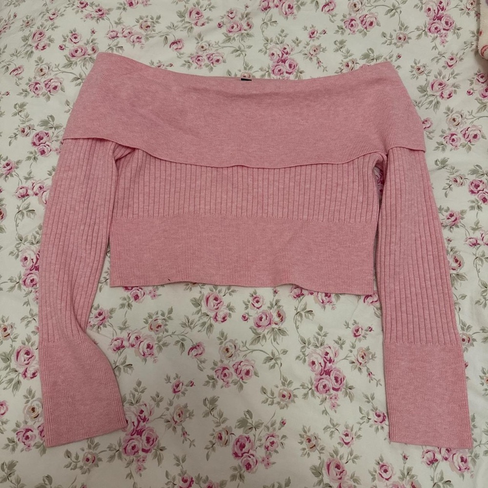 Wild Fable Blush Off-Shoulder Sweater